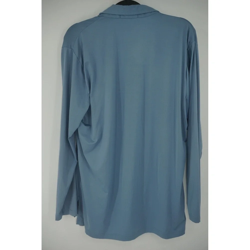 RLX Ralph Lauren Polo Shirt Blue Long Sleeve Golf Vintage Club‎ Men's Medium